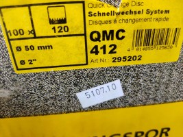 100x Klingspor QMC 412 schuurschijf K120 (3)